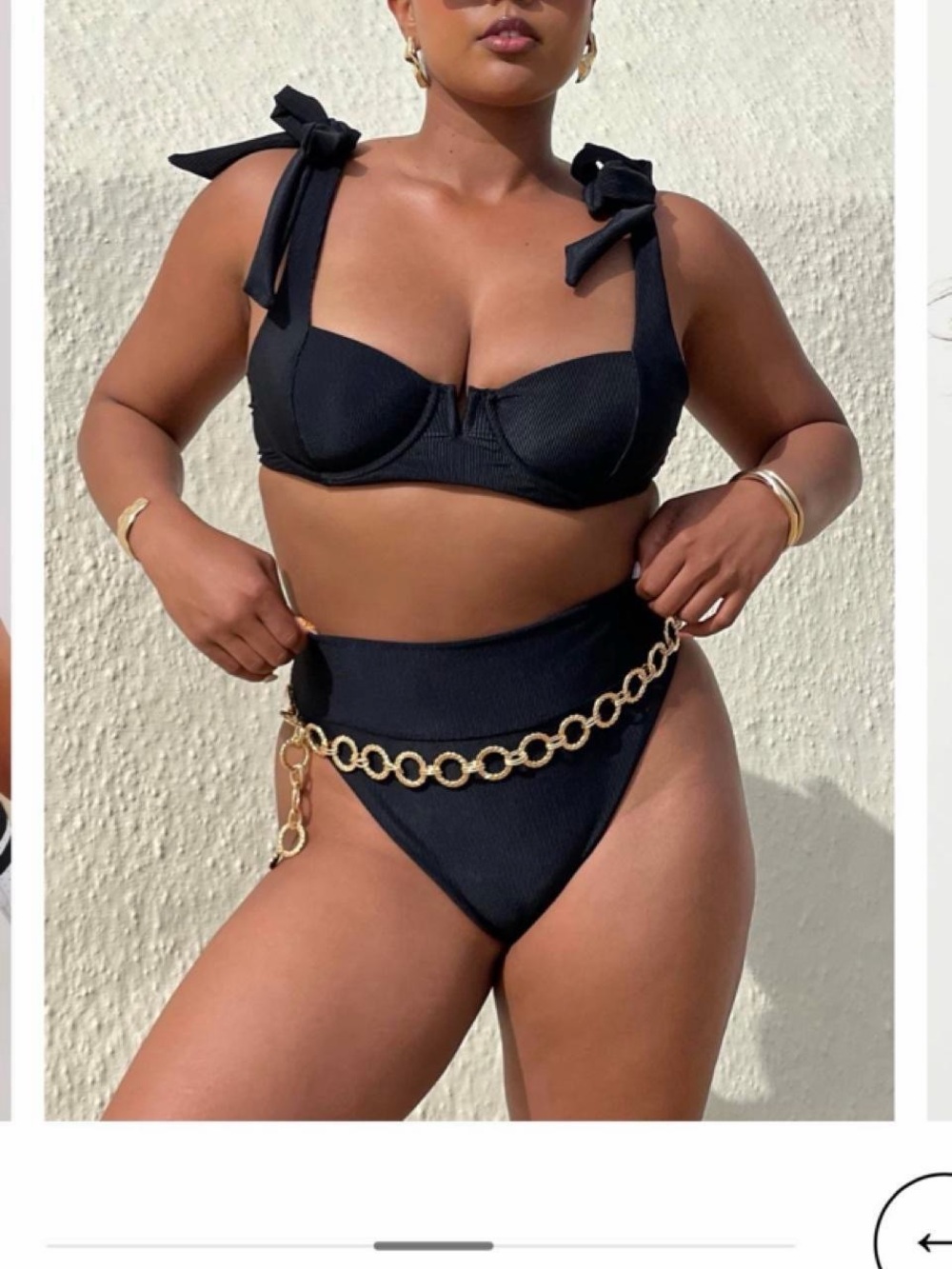 Beach Riot Black Ribbed Bikini Top - Picture 3 of 6